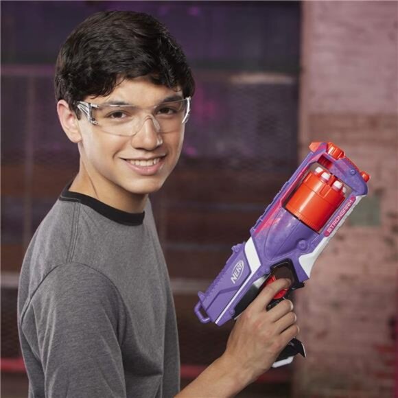 NERF Elite Strongarm, Rotating Barrel, Slam Fire, 6 Darts - Picture 6 of 7